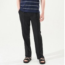 킨록 남성용 원턱 슬릿 세미 와이드 팬츠 CBP8