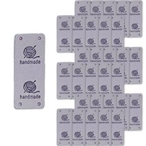 털실 그래픽 영문 핸드메이드 레터링 DIY 소품 만들기 가죽 라벨 40g, 바이올렛, 50개