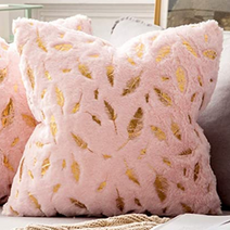 오가니코 북유럽 스타일 깃털 극세사 쿠션 커버