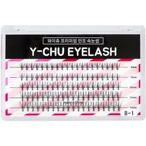 와이츄 프리미엄 가닥 부분속눈썹 11mm B-1-5, 블랙, 100개