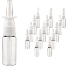 플라스틱 스프레이 용기 20ml, 15개, 투명(용기) + 화이트(캡)