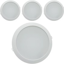 시그마엘이디 슬림형 고급형 LED 매입등 20~21cm 30W, 전구색, 4개