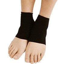 컬라피 발뒷꿈치 보호 패드 블랙, 2세트, 2개입