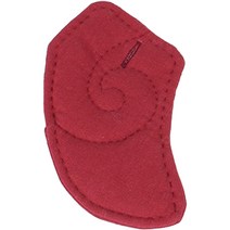 바이올린 턱받침 목화솜 커버 1/2, 다크레드, 1개