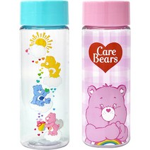 케어베어 베이직 보틀 500ml x 2종 세트, 핑크, 블루