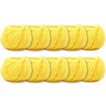 제일모직 헤라 코튼 뜨개실, 10개, 09 옐로우
