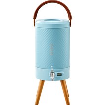 오슬로 스텐 304 이중진공 보온 보냉 트리 워터저그, 스카이블루, 4.5L