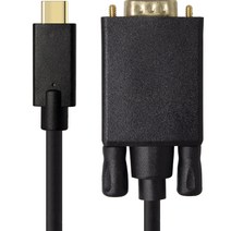 솔탑 USB C타입 VGA 넷플릭스 지원 미러링 RGB 케이블 1.8m, SOLTOP-936