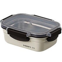 한샘 S O K 프레시 컬러스텐 밀폐용기 0.5L, 1개, 크림