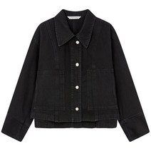 보브 여성용 투 포켓 버튼업 데님 자켓 7153155101