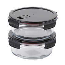 네오플램 네오벤트 밀폐용기 원형 950ml, 단품, 2개