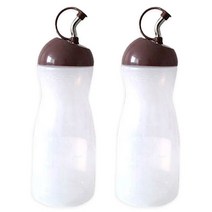쌍떼 양념병 간장병 오일병 조미료통 브라운, 400ml, 2개