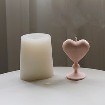 이쁜 수제 캔들 만들기 실리콘 몰드 디자인 5번, 화이트