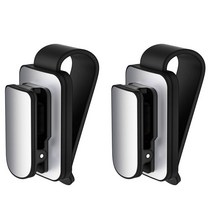 리버폭스 차량용 썬글라스 클립 거치대 보관함, 실버, 2개