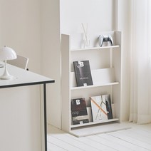 룸앤홈 이솝 전면 책장 600 x 240 x 915 mm, 화이트