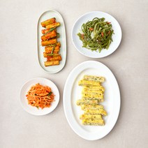 델리코by정미경 바로만든 반찬 채소듬뿍달걀말이 200g + 미역줄기볶음 120g + 오이부추무침 150g + 매콤무생채 150g 세트, 1세트