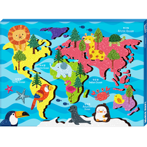 케이엠엘리홀딩스 3D 액자형 세계여행 원형 DIY 보석십자수 46 x 33.5 cm, 혼합색상, 1개