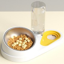 파스텔펫 반려동물 아보카도 더블볼 급수식기, 화이트, 1개