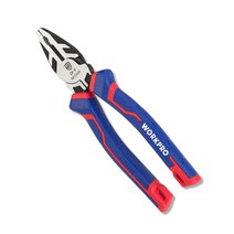 워크프로 크롬 논슬립 다기능 플라이어 200mm, 1개