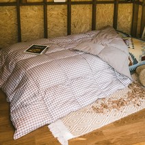 뮤토 코지 캠핑 이불, 브라운 체크