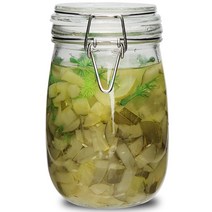 미르 다용도 유리 밀폐 용기 1000ml + 패킹 2p, 1세트