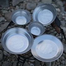 콤마 빈티지 플레이트 공기대접 5종 x 2p 세트 타공, 실버, 밥그릇 2p + 국그릇 2p + 접시 소 2p + 접시 중 2p + 접시 대 2p