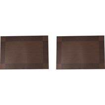 퓨로 테이블 식사 식탁 매트 2p, 커피, 45 x 30 cm