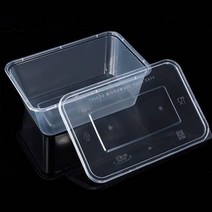 차이나다 사각밀폐용기 1000ml, 10개, 사각 밀폐용기 10p