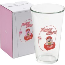 데일리라이크 강화 유리컵 500ml, 01 Jelly bear, 1개