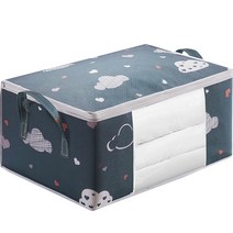 DM 러브 클라우드 이불 정리함 대형, 네이비, 1개