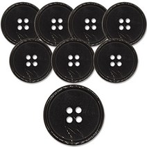 동대문단추왕 코트 정장 리얼 단추 소뿔 01 H10 11mm, BK유광, 8개