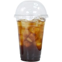 대성산업 PET 92 파이 투명컵+돔리드 세트, 480ml, 100세트