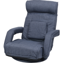 도리퍼니처 하비 회전형 좌식 의자, 블루진