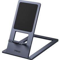 투키 슬림폴딩 탁상용 휴대폰 거치대, 그레이, 1개