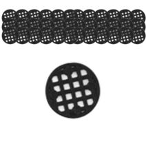 후니마켓 그린피티 원형 화분 깔망 블랙 4.5cm x 2mm, 100개