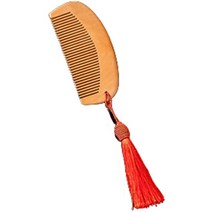 동양풍 복숭아 나무 빗, 레드, 1개
