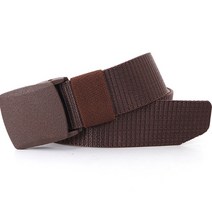 남성용 캔버스 벨트, 브라운