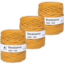yarna 르네상스 패브릭얀 뜨개실 500g, 34 머스타드, 3개