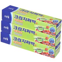 크린랲 크린 이중지퍼백, 특대(XL), 15매, 3개