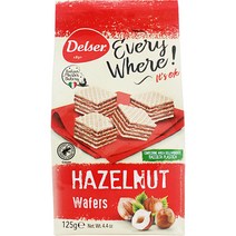 델서 헤이즐넛 웨이퍼, 125g, 1개