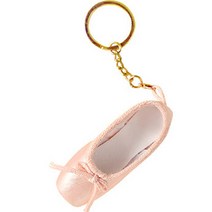 미니 발레슈즈 토슈즈 키링, 7.7cm, 살구
