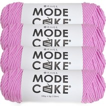니뜨 모드 케이크 뜨개실 100g, 27 핑크바이올렛, 4개