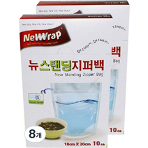 뉴랩 뉴스탠딩지퍼백, 8개