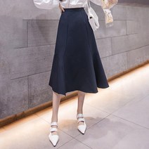 비비에모 라인이 예쁜 미디 롱 스커트 00559