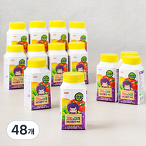 비락 유기가공식품인증 과일 앤 야채 바이올렛 키즈 주스, 135ml, 48개