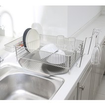 포에타 올스텐 304 식기건조대 1단, 실버