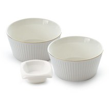 프렐류드 미떼골드 면기 2p + 레머킨, 화이트 + 골드, 1세트