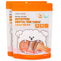 리스펫랩 강아지 뉴트리션 덴탈 원츄 덴탈껌, 치석제거, 240g, 2개