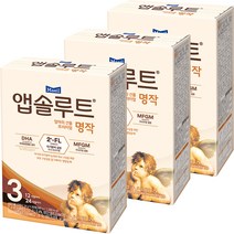 앱솔루트 시작부터 프리미엄 명작 스틱분유 3단계, 3개, 20개입