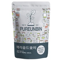 푸른빈 메리골드 꽃잎 차, 100g, 1개